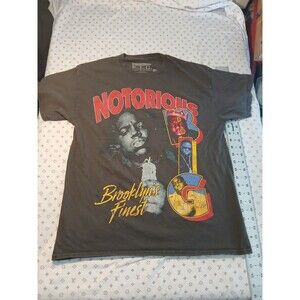 Notorious BIG Brooklyn’s Finest men’s tshirt Medium Sun Faded